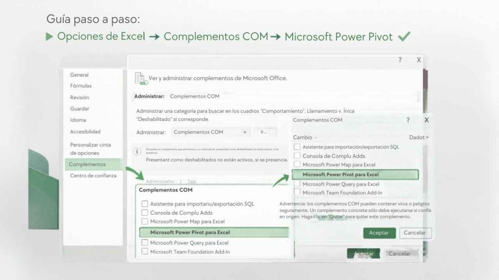 activar-power-pivot-excel-complementos