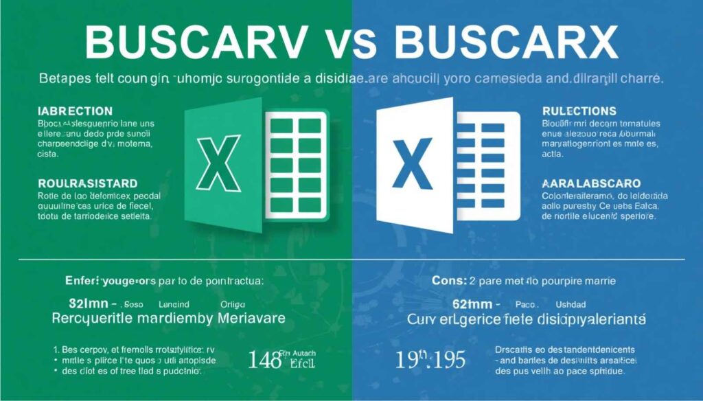 Comparativa entre BUSCARV y BUSCARX en Excel: diferencias, ventajas y cuándo usar cada una