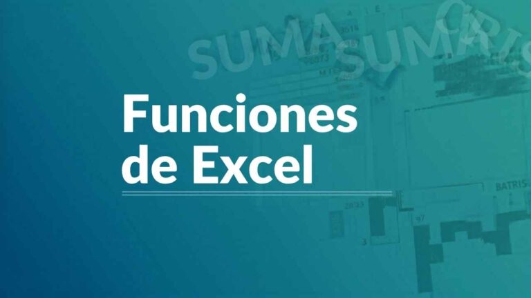 Funciones de Excel: guía visual de las fórmulas más importantes en una hoja de cálculo