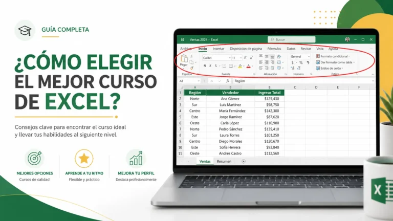 mejores cursos de excel guía 2026